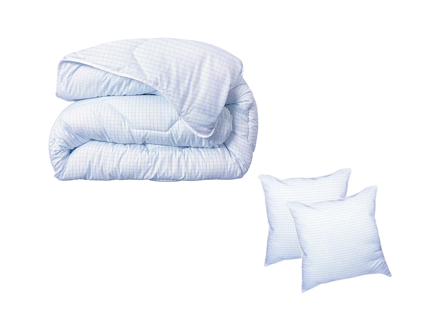 Pack DODO couette 240 x 260 cm + 2 oreillers 60 x 60 cm - Protection Totale anti acariens - ANGE GARDIEN