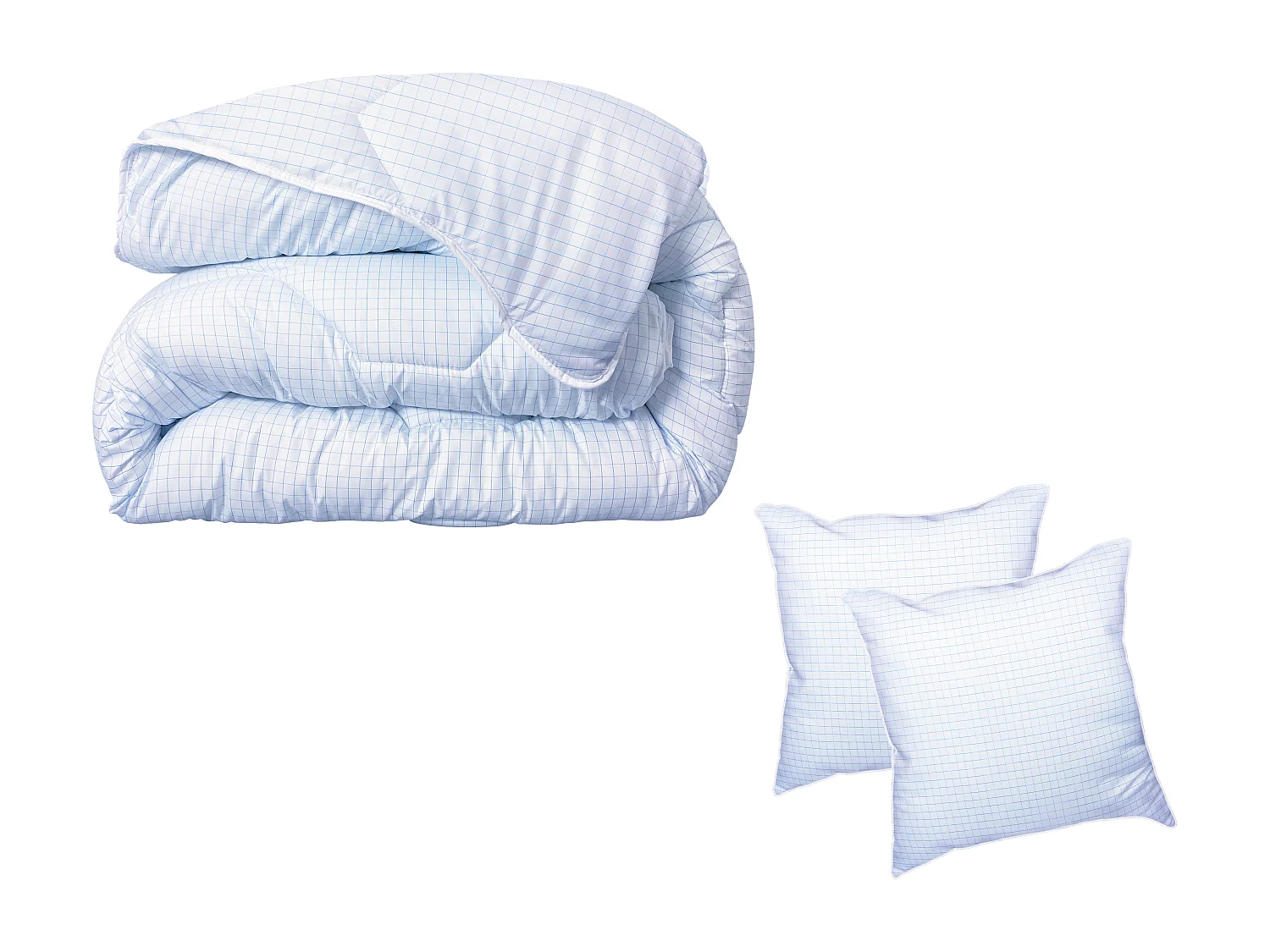 Pack DODO couette 240 x 260 cm + 2 oreillers 60 x 60 cm - Protection Totale anti acariens - ANGE GARDIEN