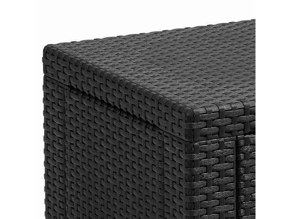 Hocker mit Stauraum Cube Graphitgrau 213816