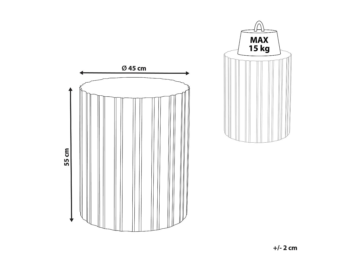 Table d'appoint DEULI Blanc