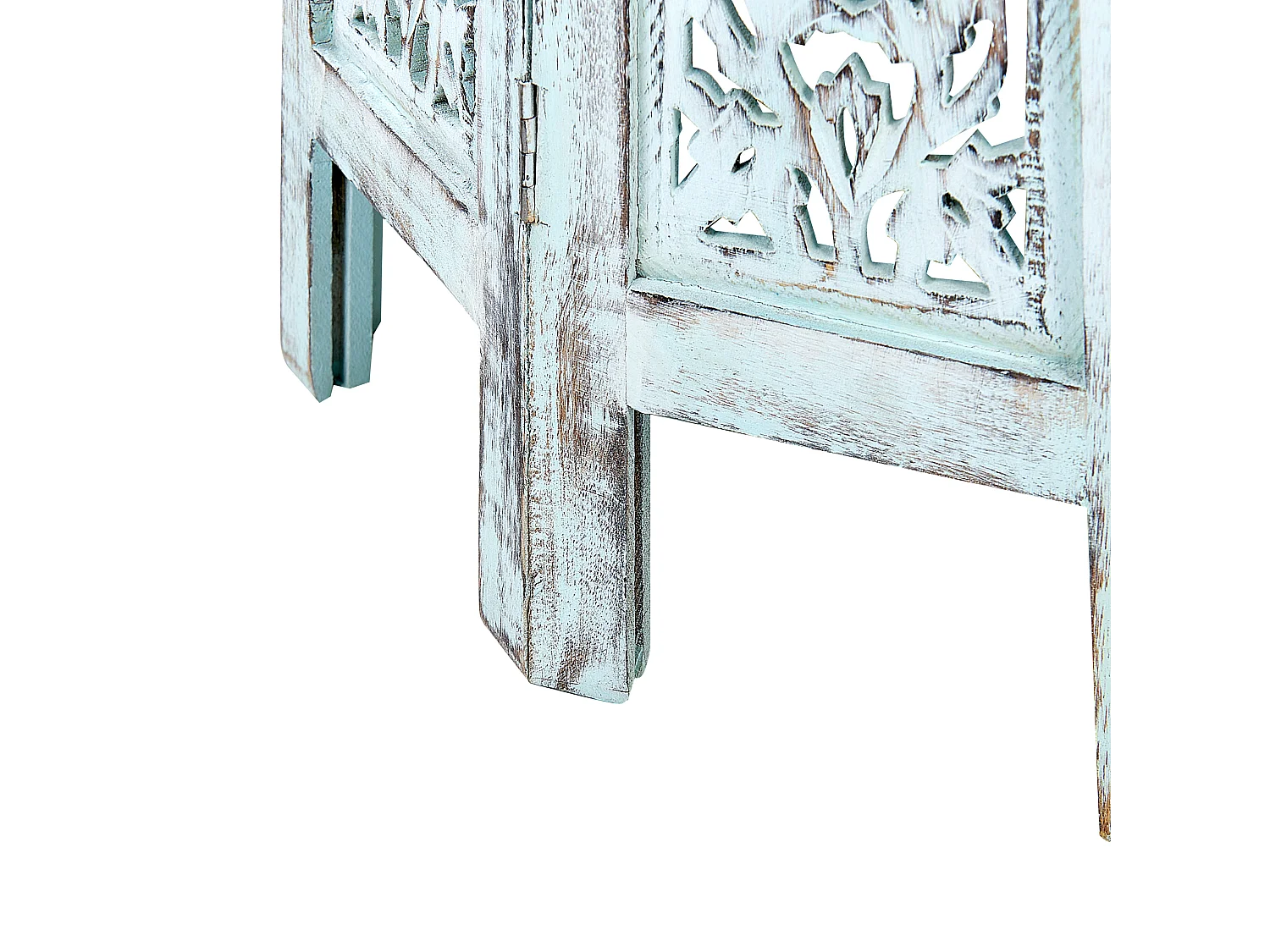 Bijzettafel BORAI Mangohout Lichtblauw