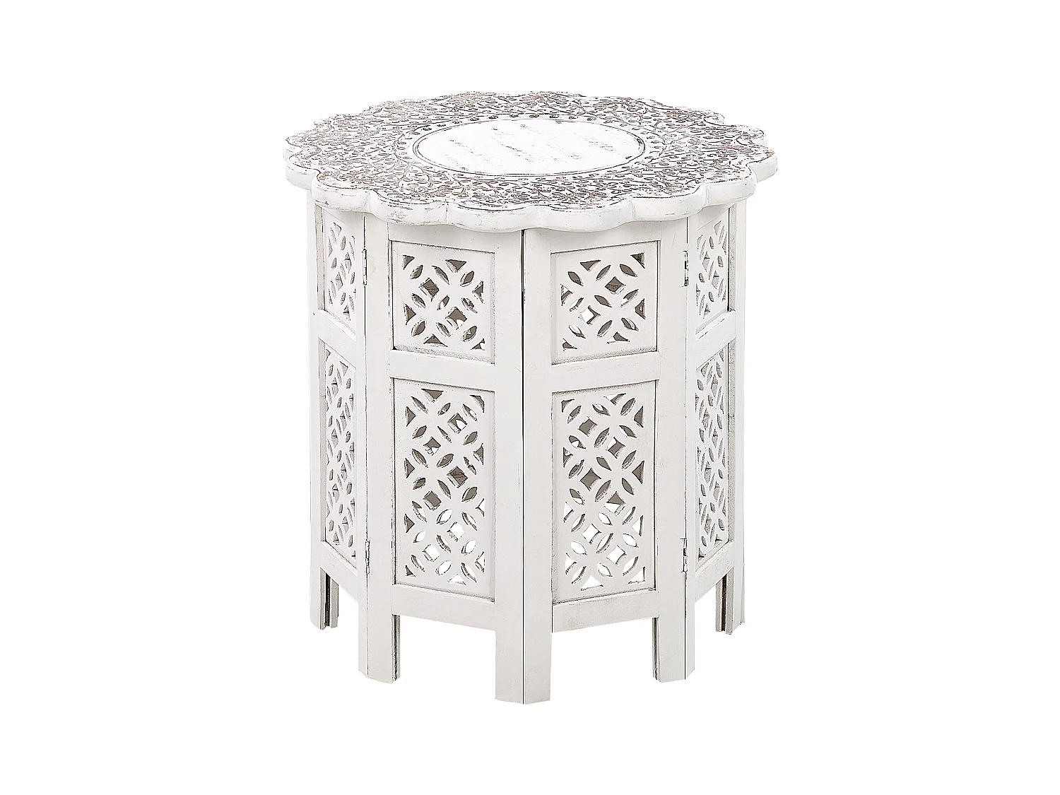 Beistelltisch BADHI Mango Holz Weiss