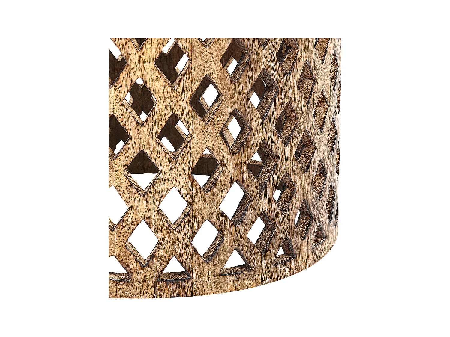 Bijzettafel KHANPUR Mangohout Bruin