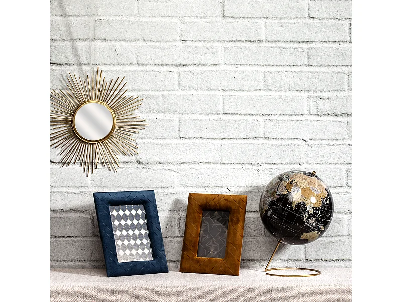 Globe Terrestre Deco Noir, Or