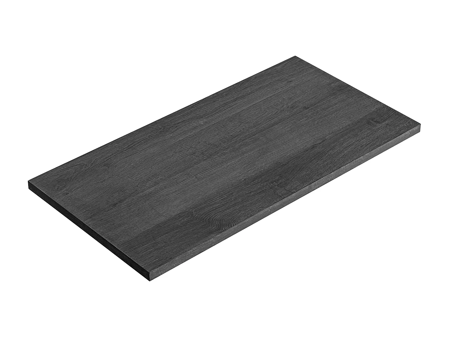 Hangend wit badkamermeubel met groeven met plank - 60 cm - LATOMA