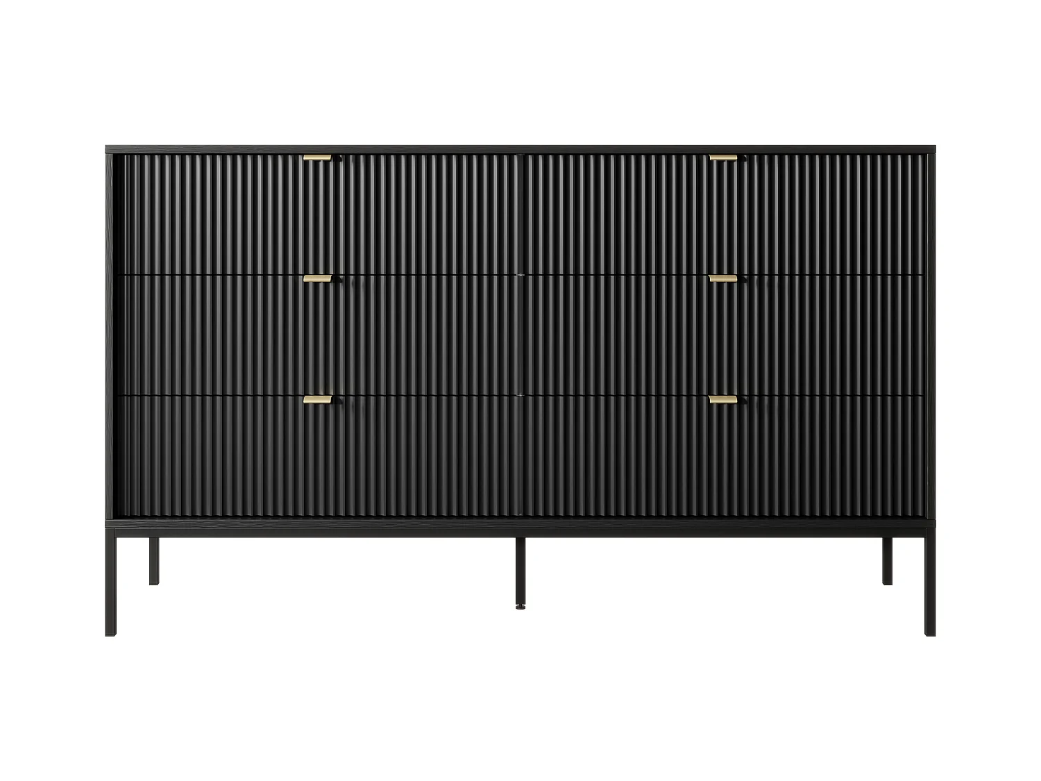 Comò 6 cassetti Nero - LIOUBA di Pascal Morabito