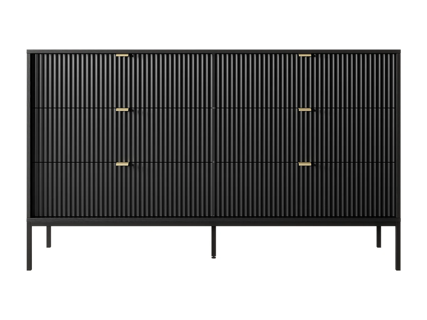 Comò 6 cassetti Nero - LIOUBA di Pascal Morabito