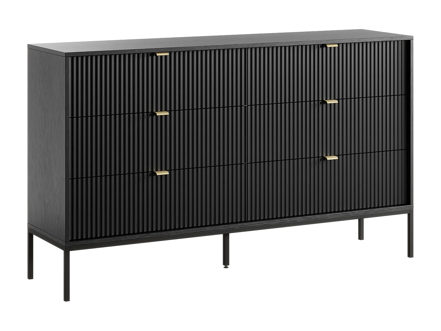 Comò 6 cassetti Nero - LIOUBA di Pascal Morabito