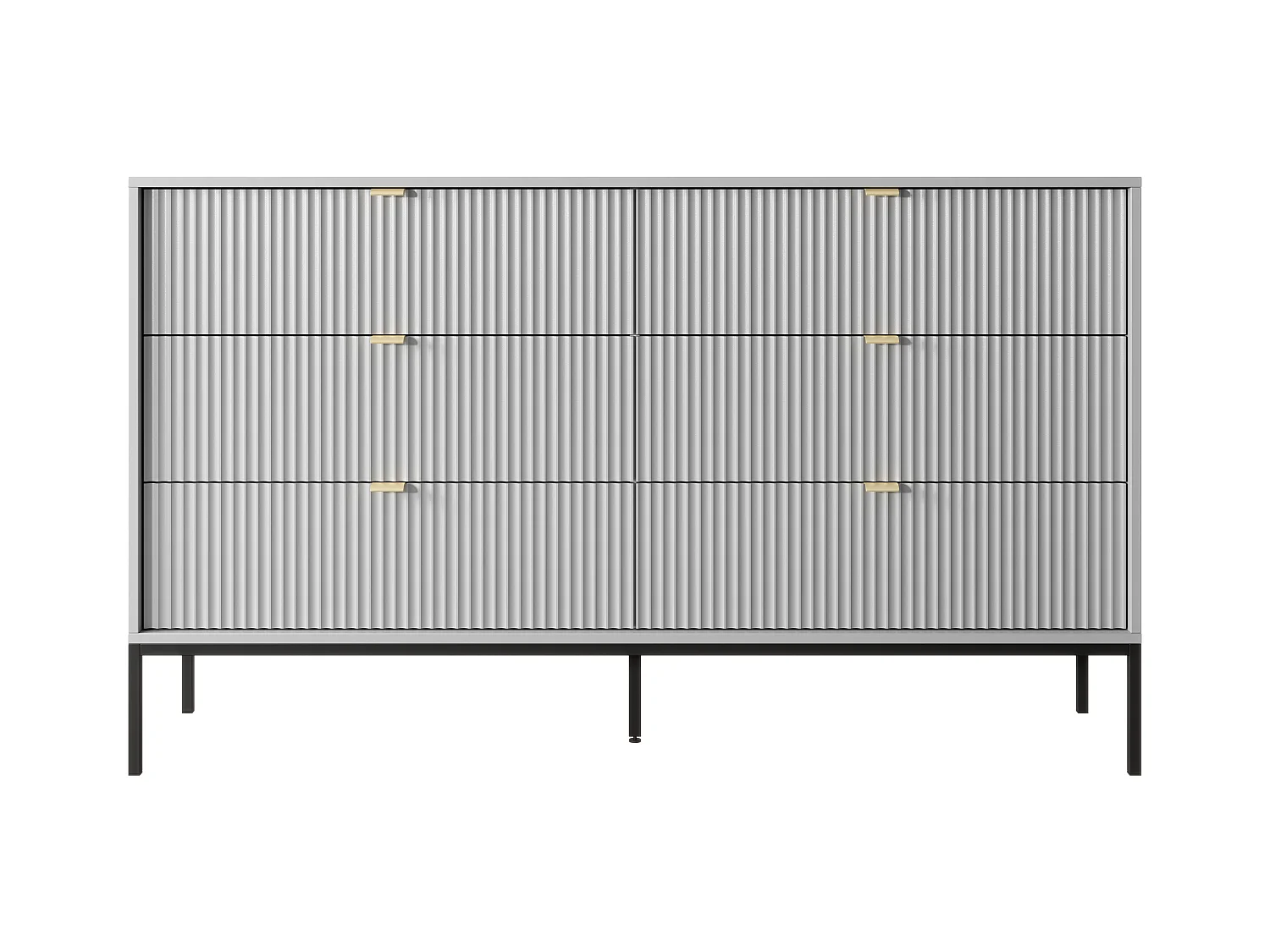 Komoda 6 szuflad - Szary - LIOUBA marki Pascal Morabito