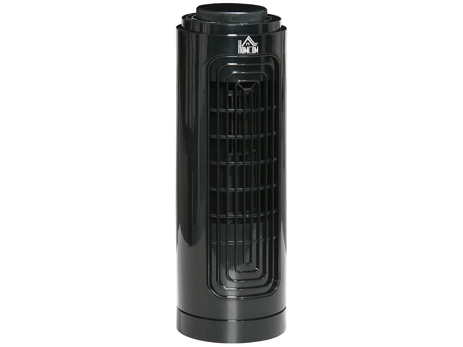 Ventilateur colonne oscillant 20 W silencieux - ventilateur de table bureau - 3 vitesses - noir