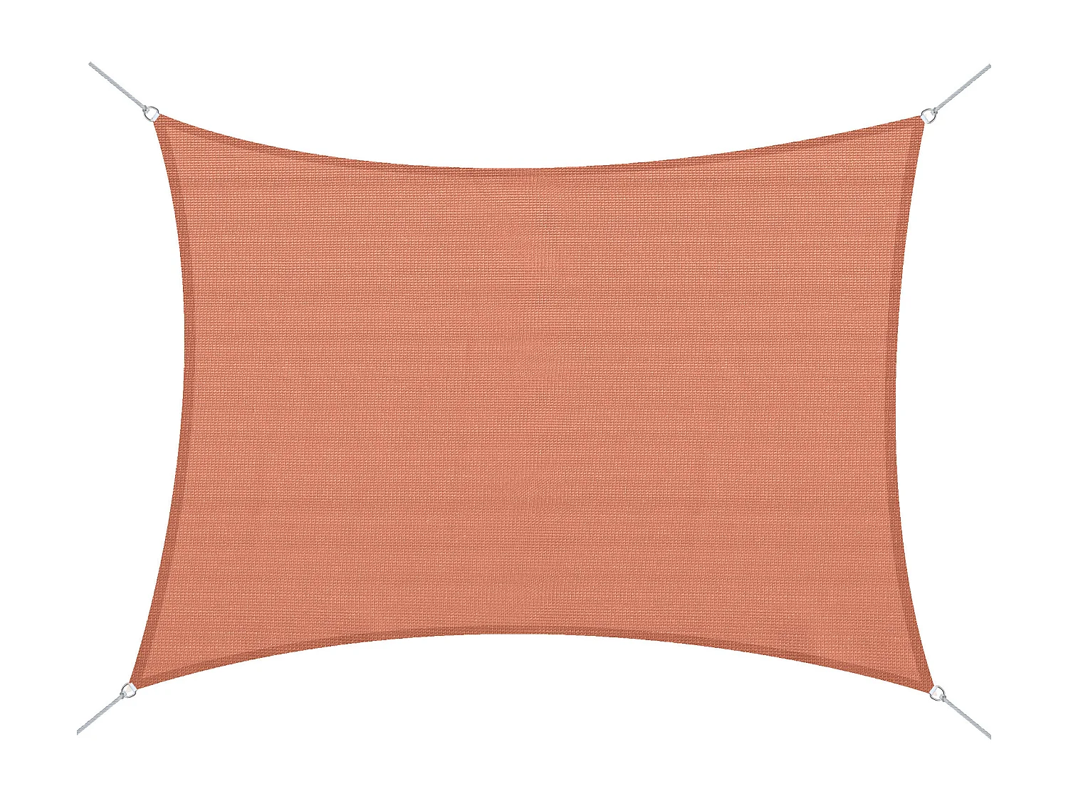 Voile d'ombrage rectangulaire 4 x 6 m toile solaire taud de soleil brique terracotta