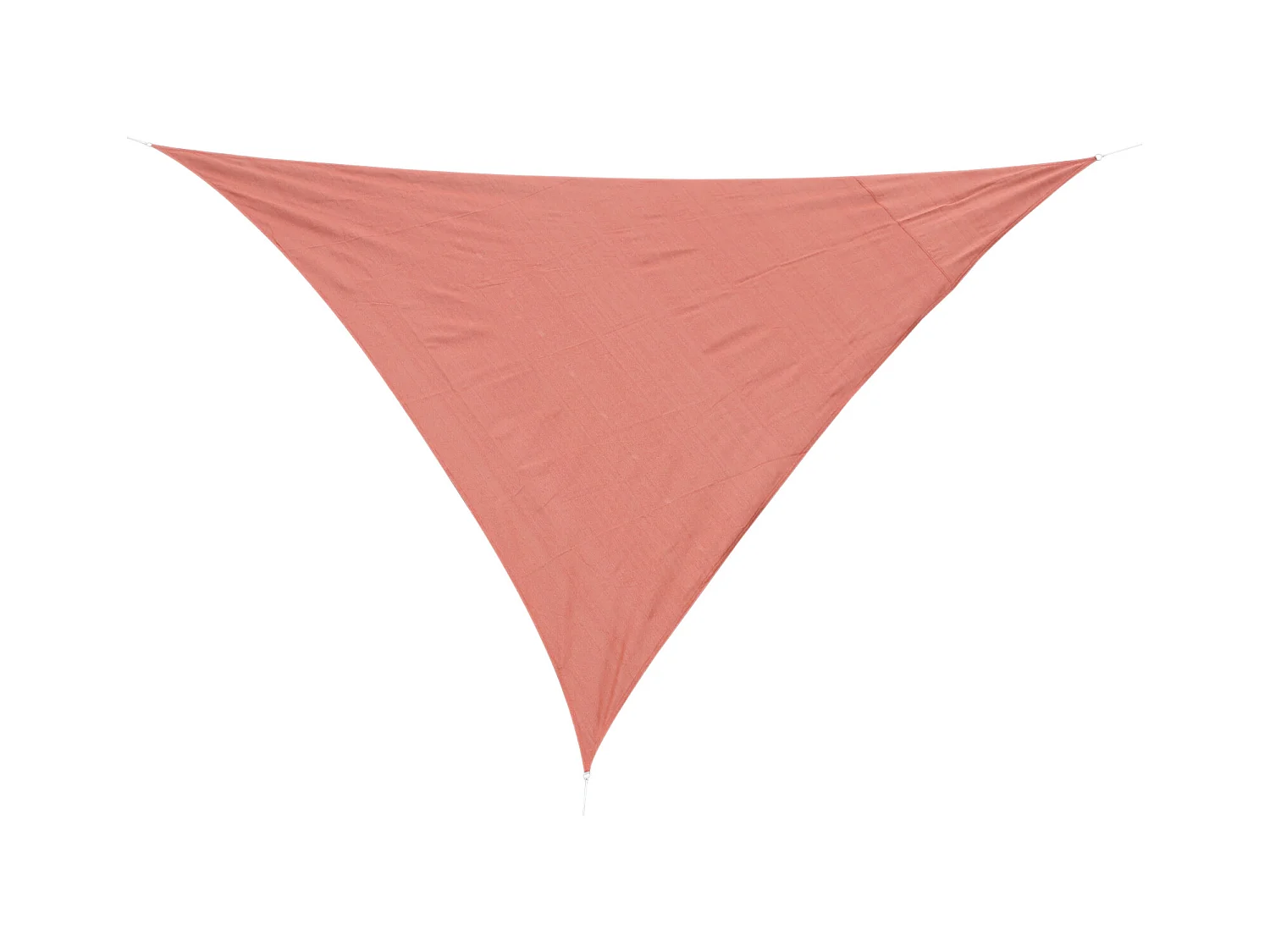 Voile d'ombrage triangulaire grande taille 6 x 6 x 6 m polyéthylène haute densité résistant aux UV rouge