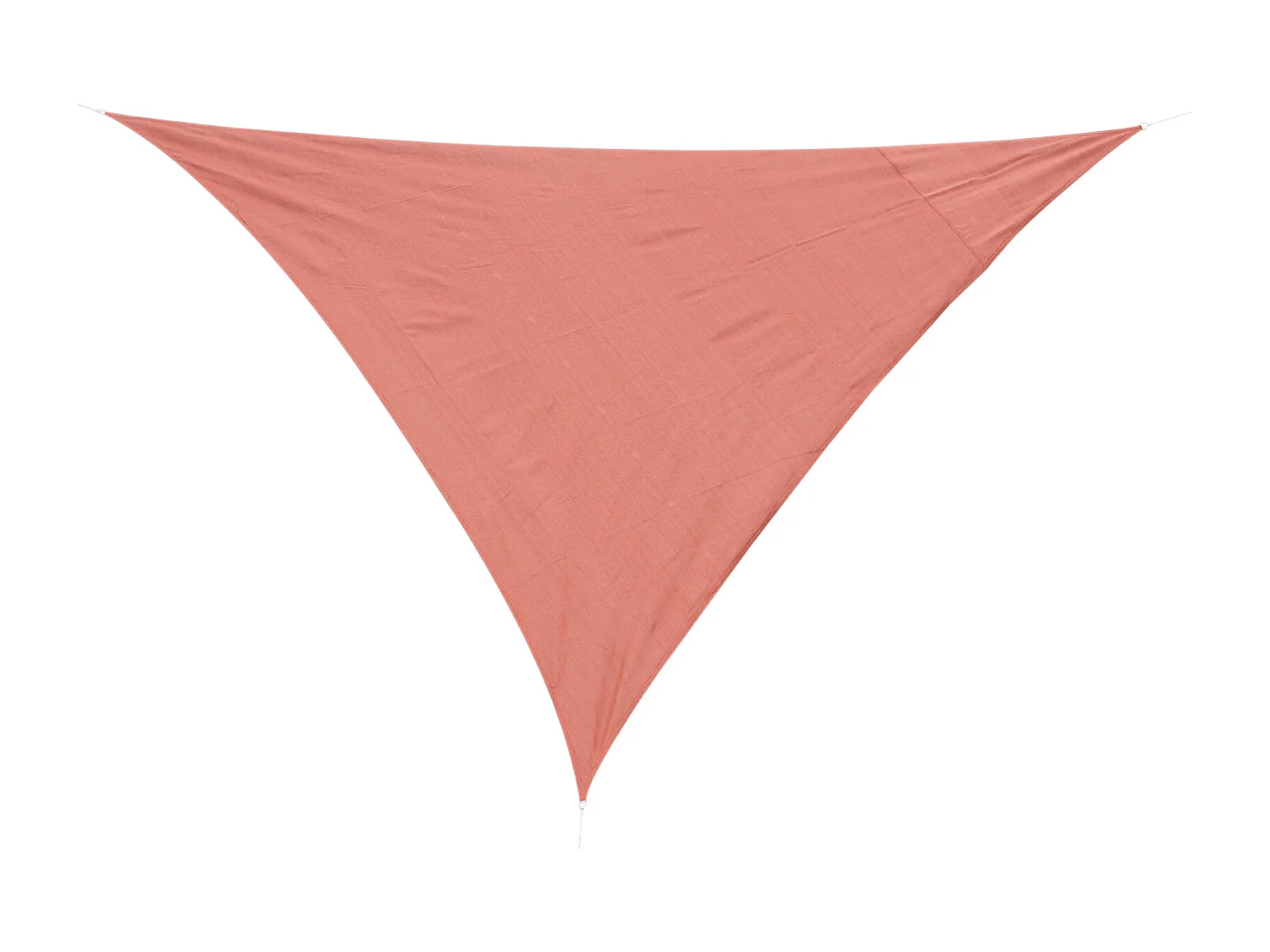 Voile d'ombrage triangulaire grande taille 6 x 6 x 6 m polyéthylène haute densité résistant aux UV rouge