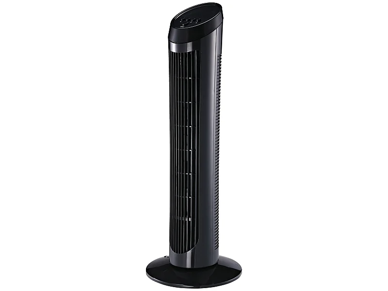 HOMCOM Ventilateur colonne tour oscillant silencieux 45 W 3 vitesses 27L x 27l x 75H cm noir