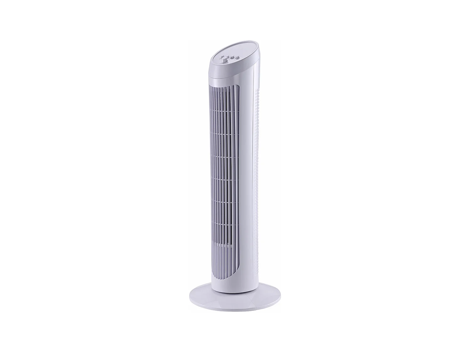 HOMCOM Ventilateur colonne tour oscillant silencieux 45 W 3 vitesses 27L x 27l x 75H cm blanc