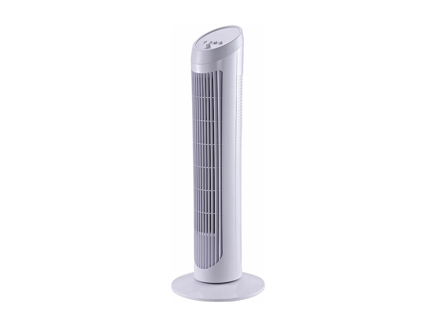 HOMCOM Ventilateur colonne tour oscillant silencieux 45 W 3 vitesses 27L x 27l x 75H cm blanc
