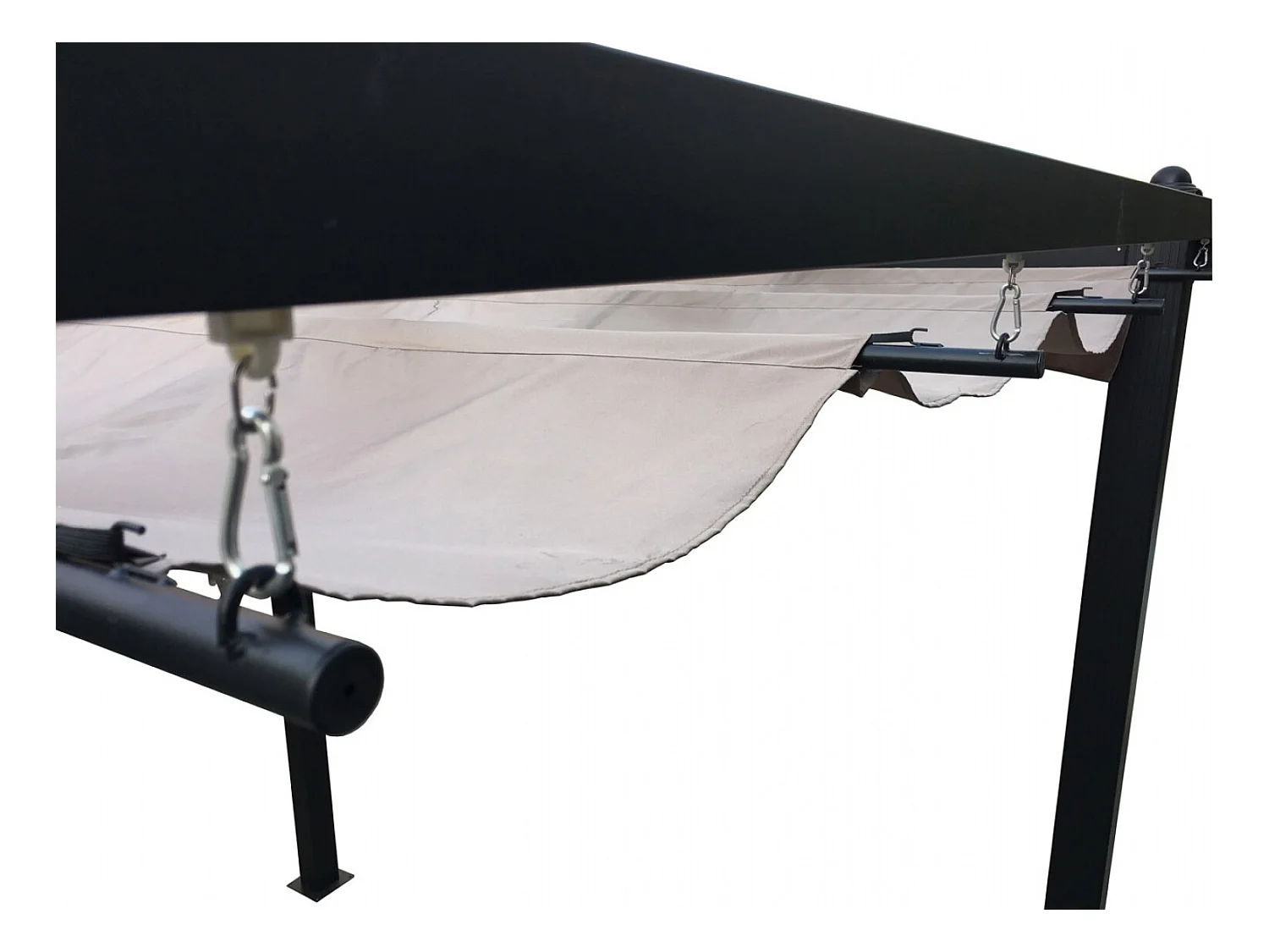 Gazebo autoportante alluminio e telo grigio tortora 3 x 3 m REGIA