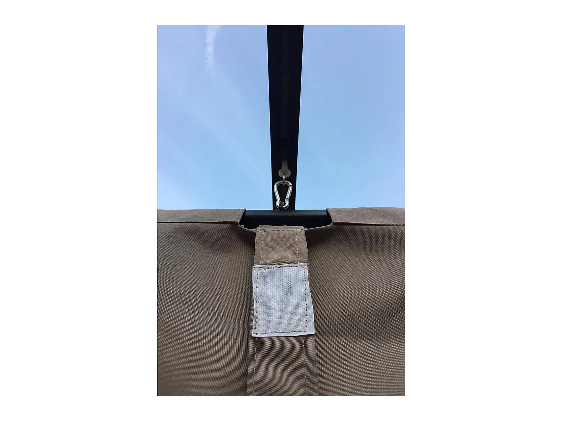 Gazebo autoportante alluminio e telo grigio tortora 3 x 3 m REGIA