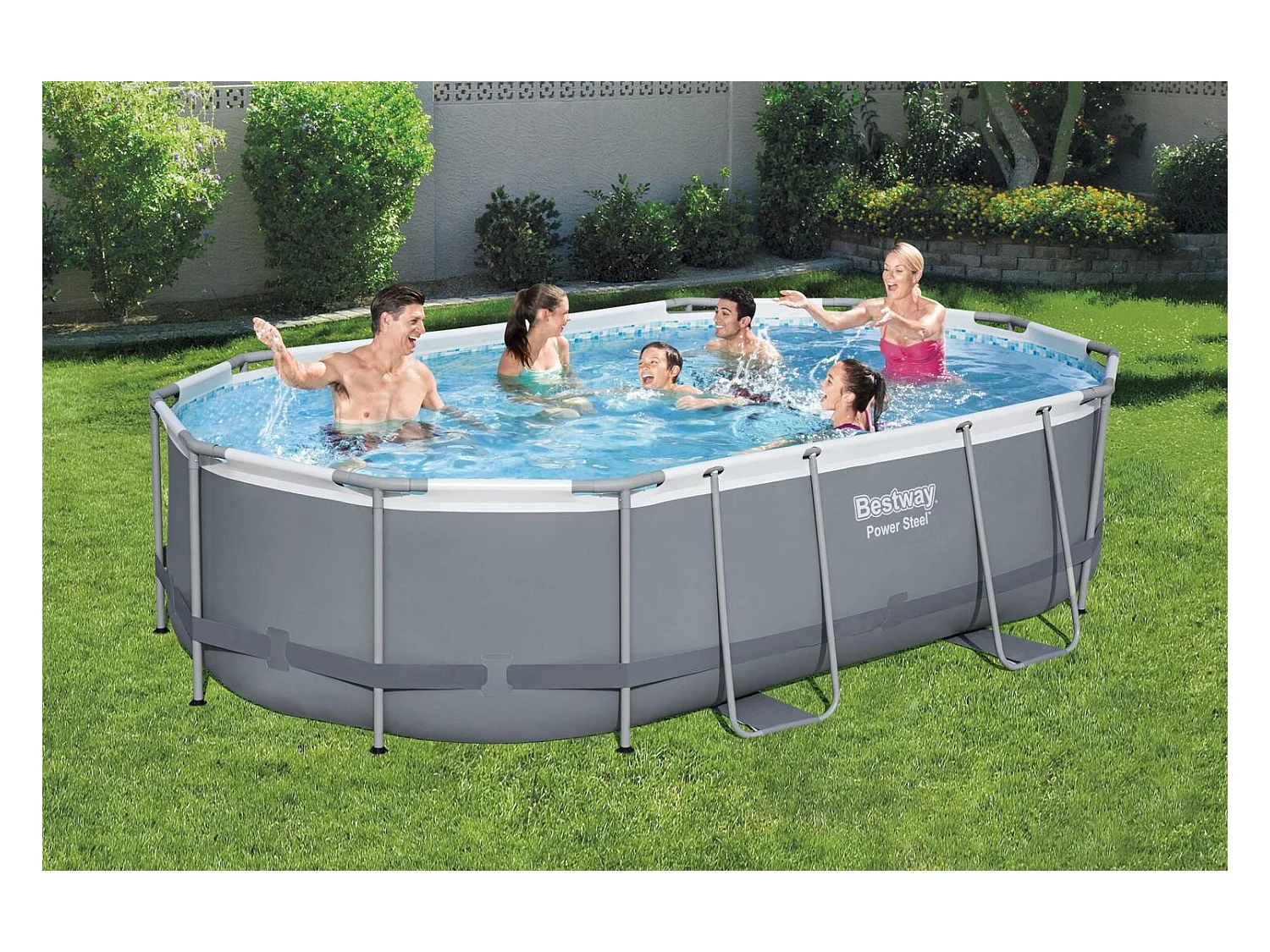 Piscine tubulaire ovale 4,88 x 3,05 x 1,07 m KAILUA