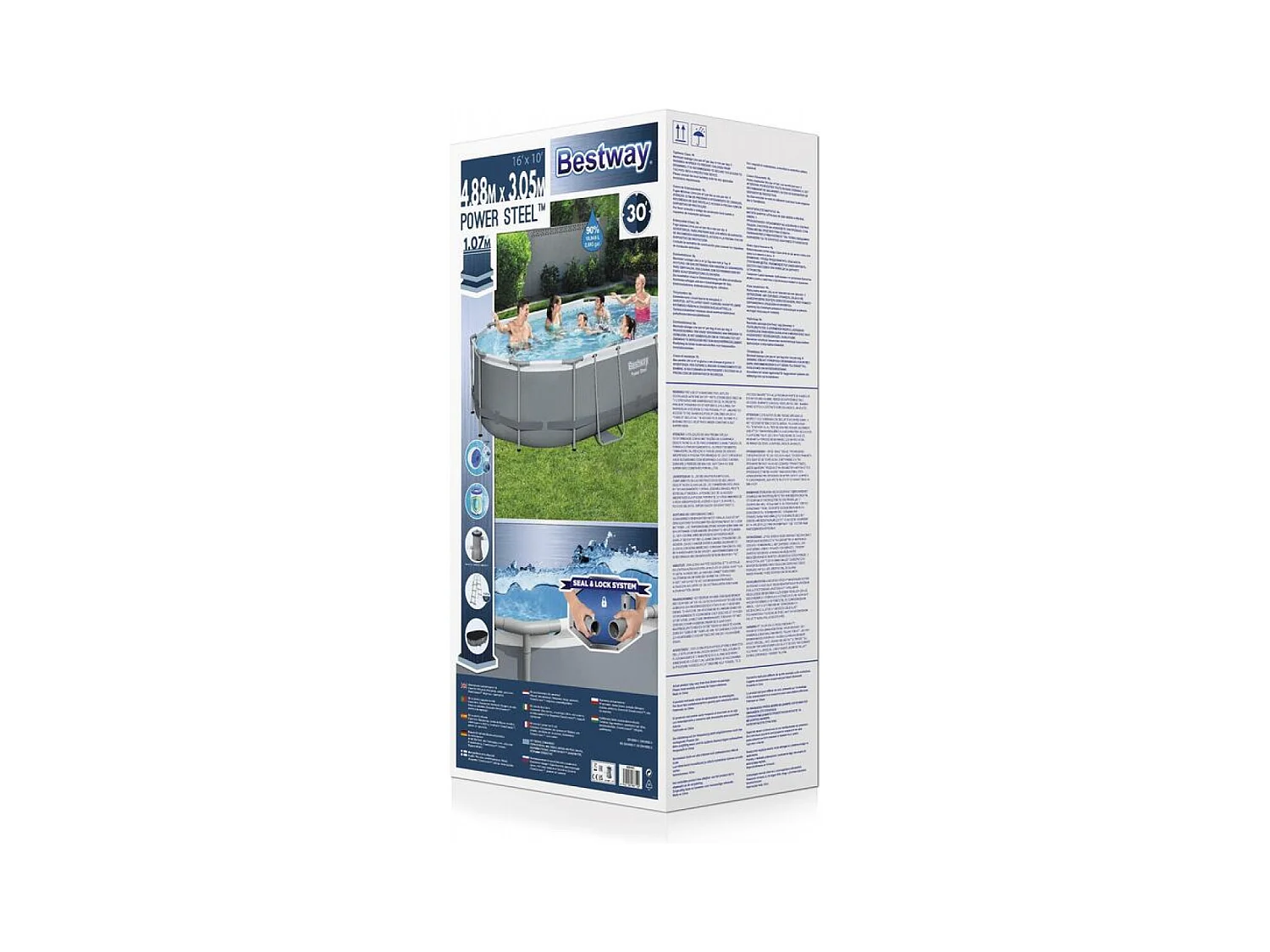 Piscine tubulaire ovale 4,88 x 3,05 x 1,07 m KAILUA