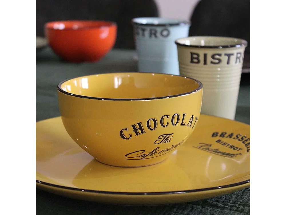 Cuencos de colores Brasserie bistrot (Juego de 6)
