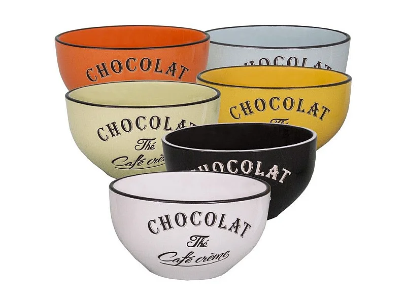 Cuencos de colores Brasserie bistrot (Juego de 6)