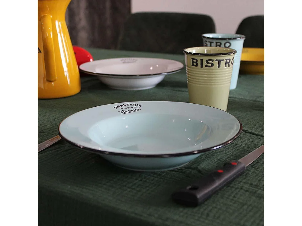 Tazze colorate Brasserie bistrot (Set di 6)