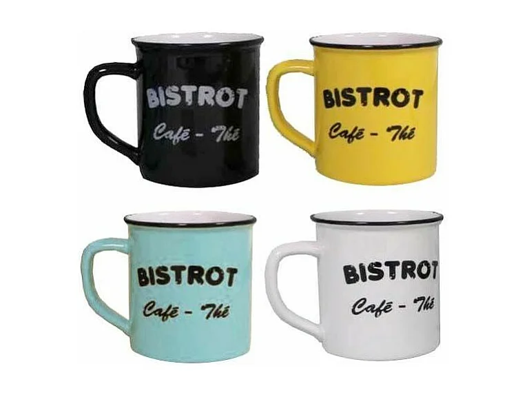 Set di 4 tazze Brasserie bistrot (Set di 4)