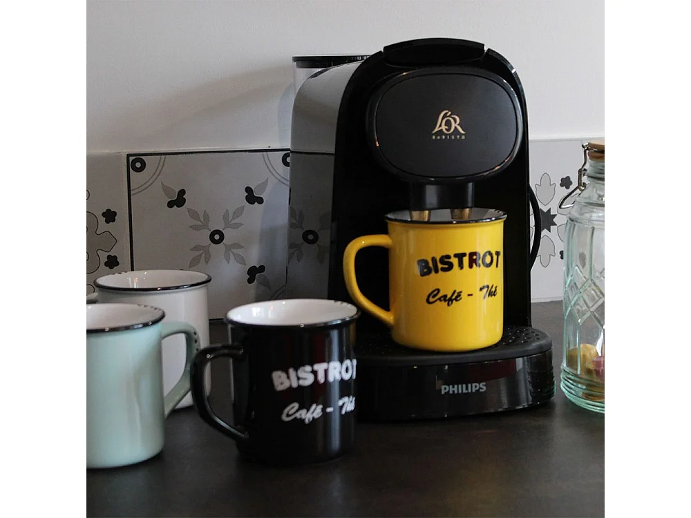 Set 4 mugs Brasserie bistrot (Lot de 4)