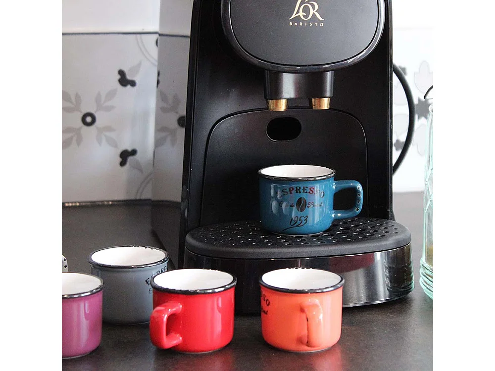 Tasses colorées en céramique Bistrot (Lot de 6) 10 cl - Espresso