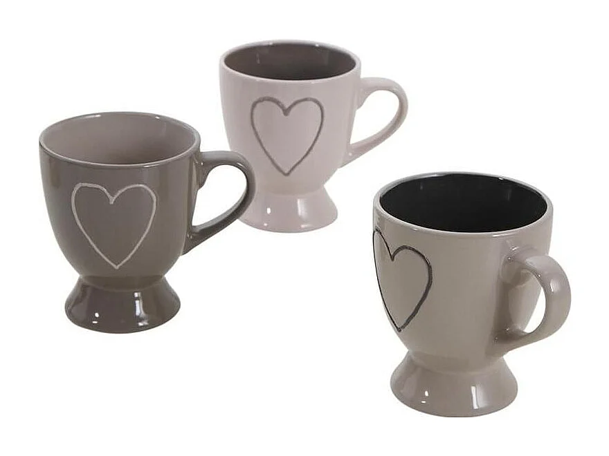 Tazza da caffè in gres (set di 3)