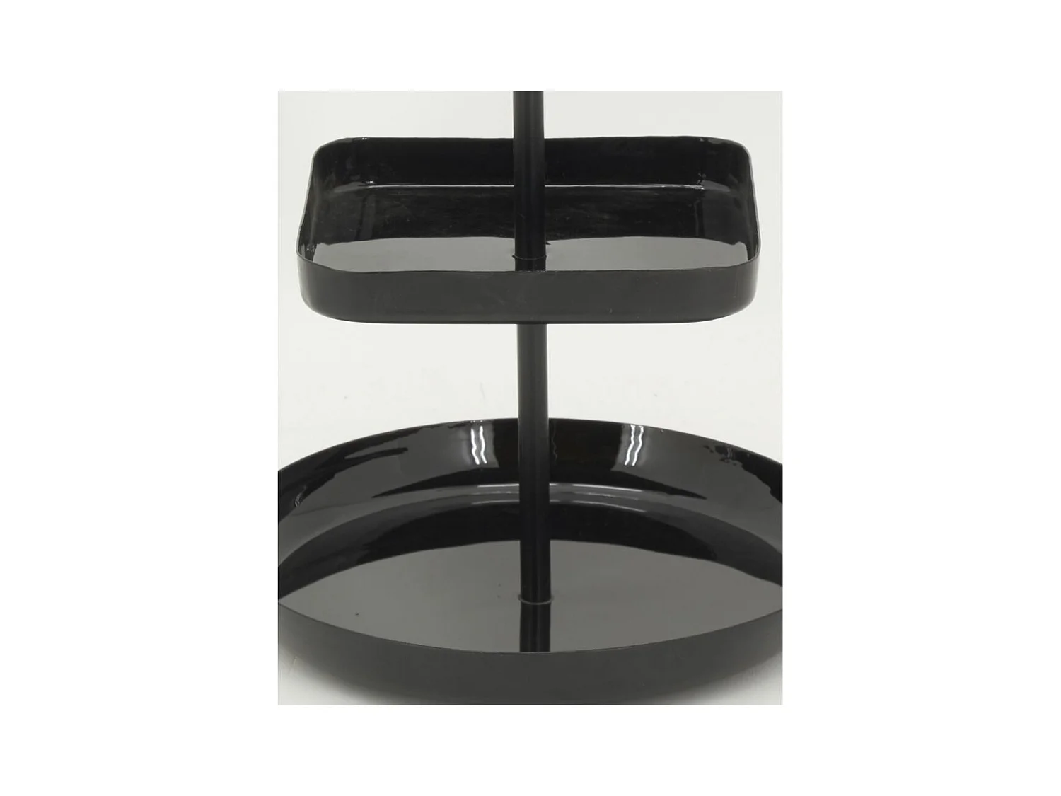 Serviteur métal et résine noir