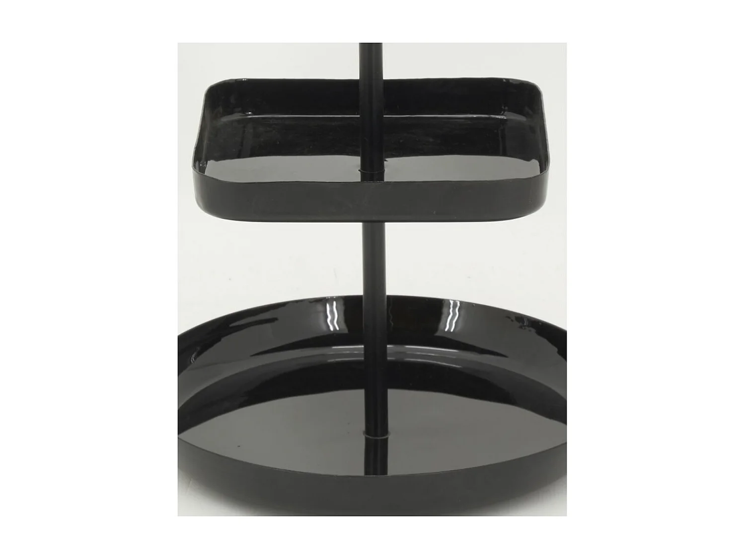 Serviteur métal et résine noir