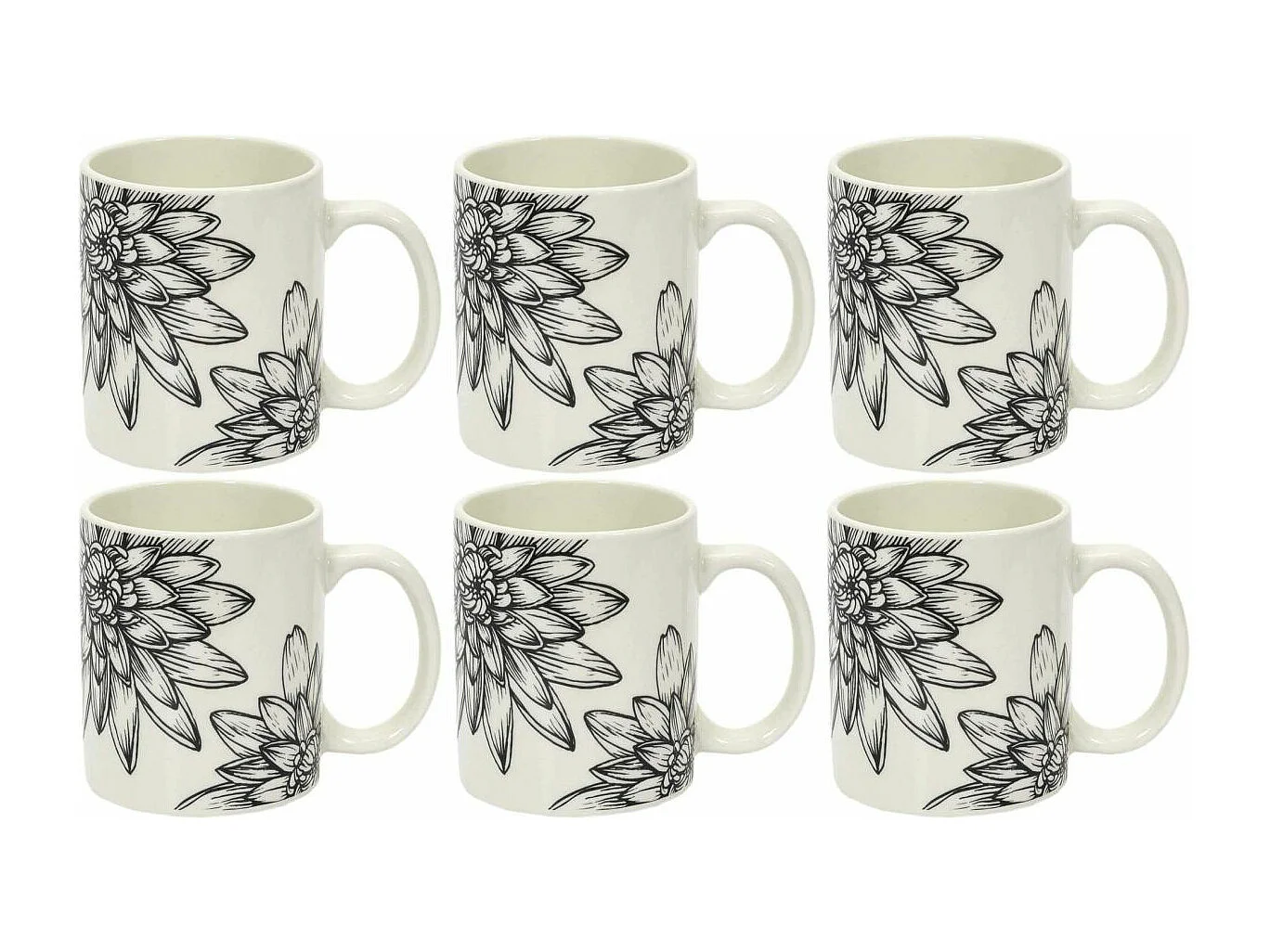 Porzellanbecher Cottage 35 cl (Satz von 6)