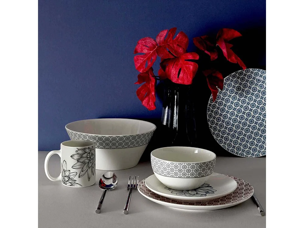 Porzellanbecher Cottage 35 cl (Satz von 6)