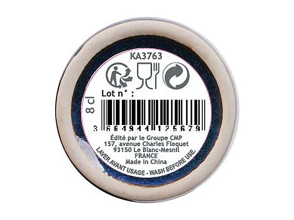 Gobelet expresso en grès bleu Au grès du temps Lot de 6