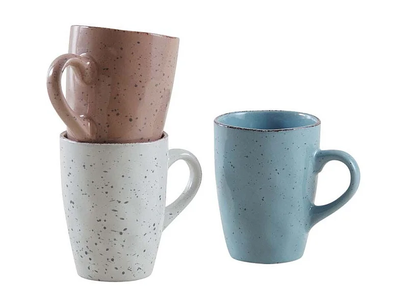 Mug en grès Trio Terrazzo (Lot de 3)