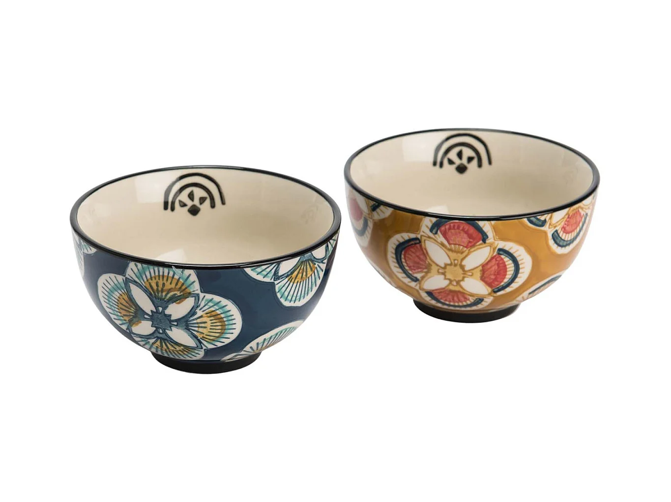 Mini ciotole Imany in gres 12 cm (Set di 2)