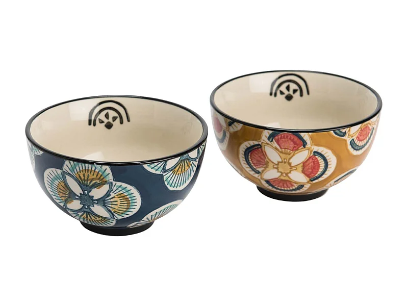 Mini bols en grès Imany 12 cm (Lot de 2)