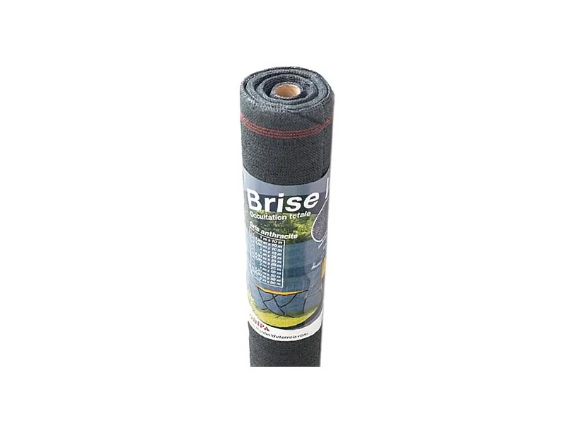 Brise vue occultant en PVC gris anthracite 50 x 1.50 m