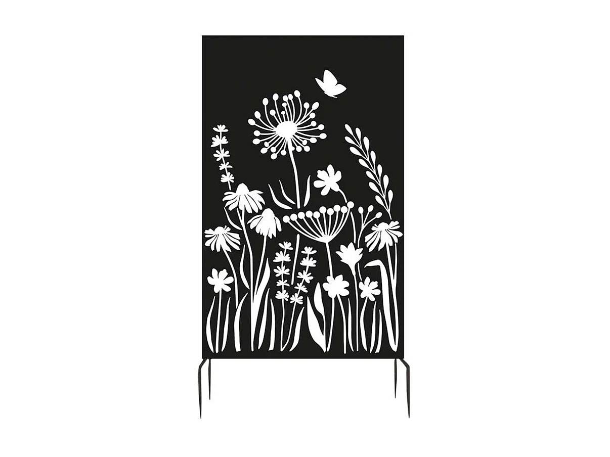 Brise vue treillis en fer Motif floral