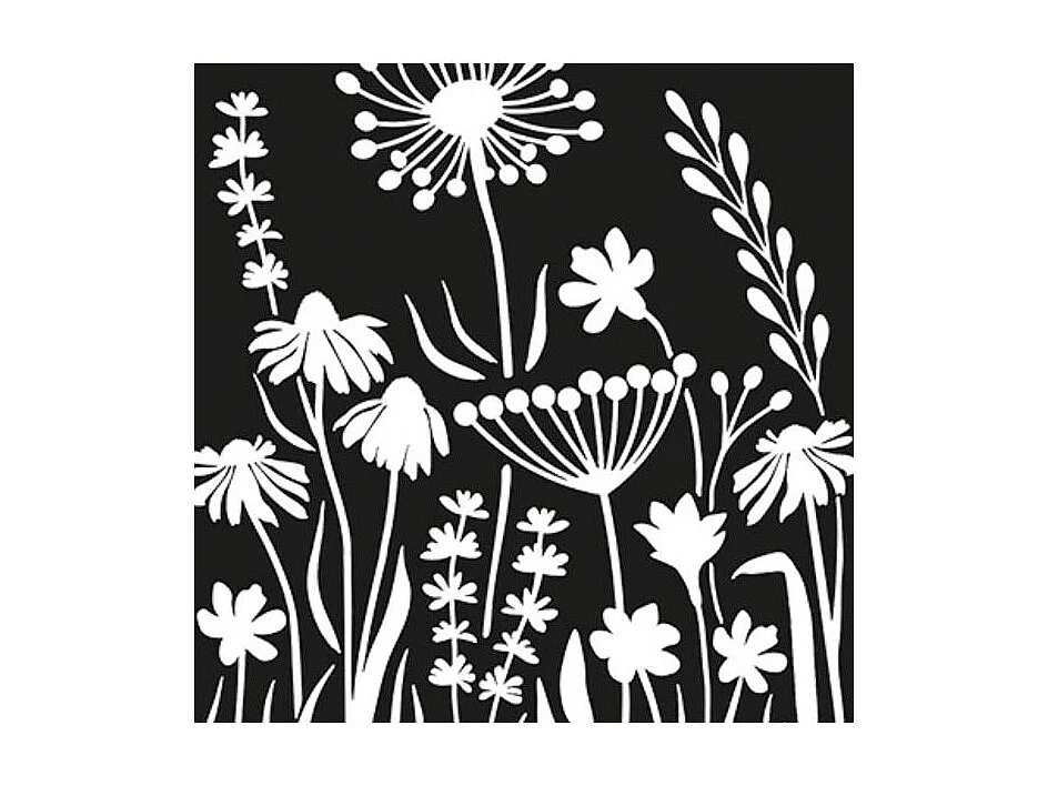 Brise vue treillis en fer Motif floral