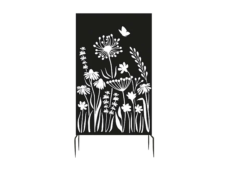 Brise vue treillis en fer Motif floral