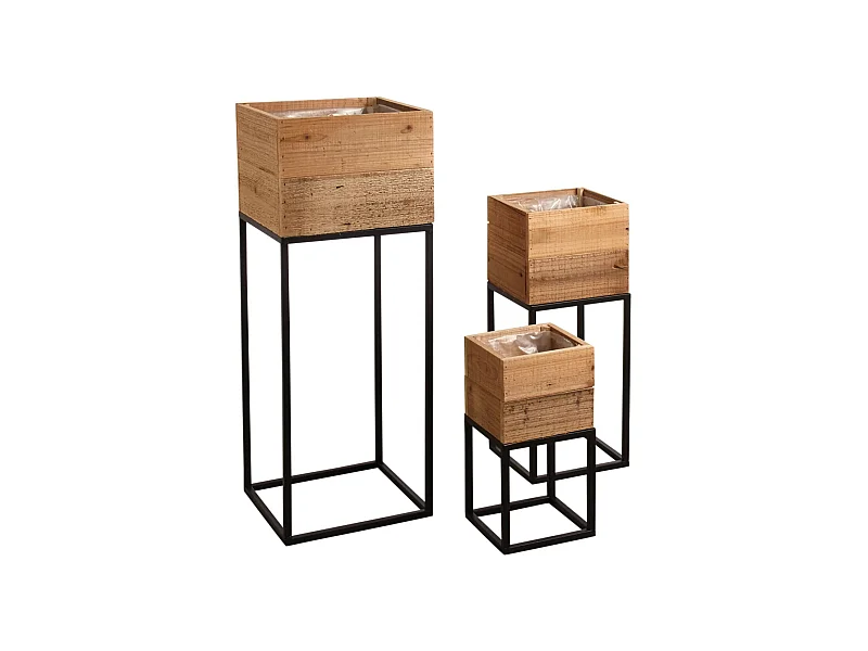 Sellettes jardinières Lofty (Lot de 3)