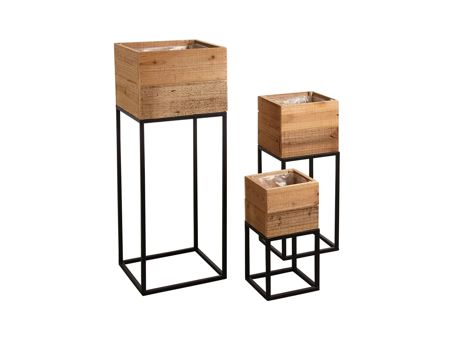 Sellettes jardinières Lofty (Lot de 3)