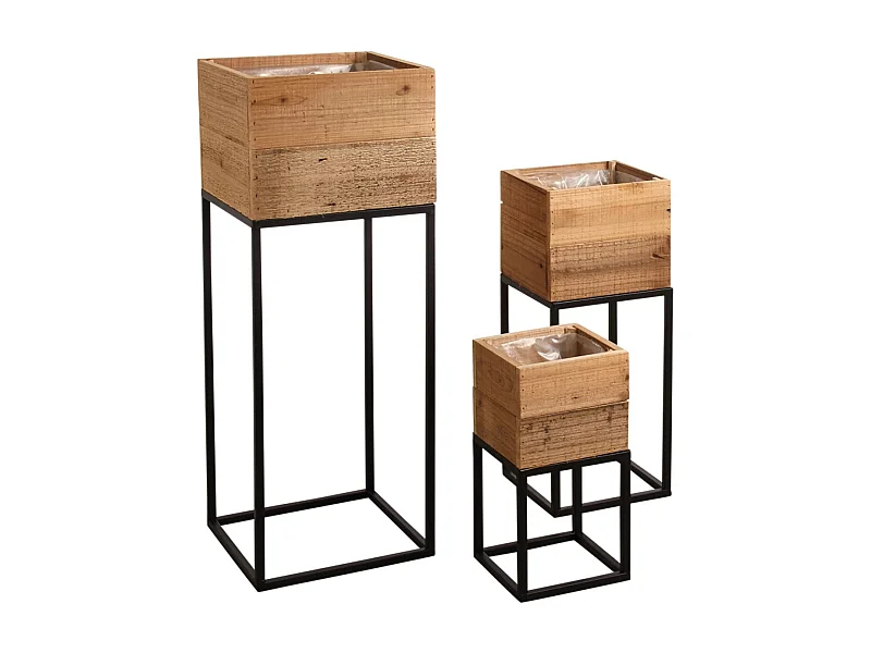 Sellettes jardinières Lofty (Lot de 3)