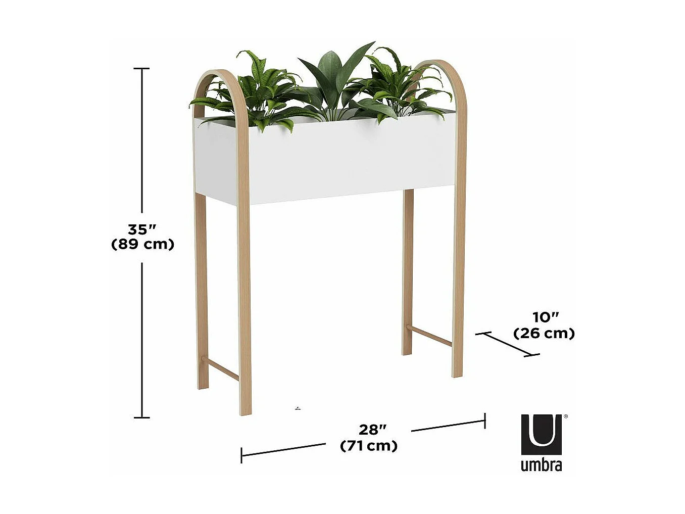 Hochbeet aus Holz und Metall "Grove"