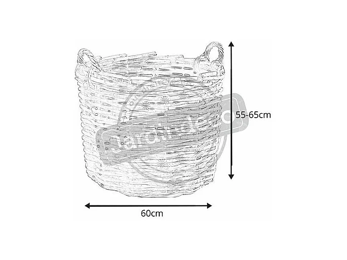 Maxi cache pot tressé en rotin poelet Taille 2