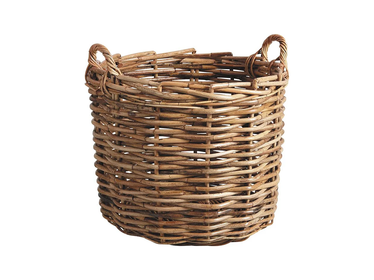 Maxi cache pot tressé en rotin poelet Taille 2