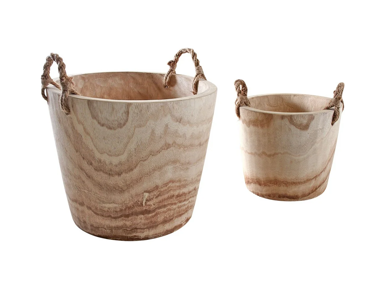 Cache-pots en paulownia (Lot de 2)